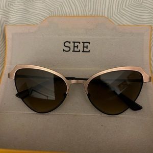 SEE sunglasses copper frame - pretty and feminine